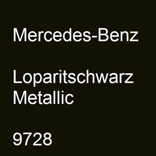 Mercedes-Benz, Loparitschwarz Metallic, 9728.